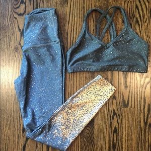 Beyond Yoga Leggings and Sports Bra